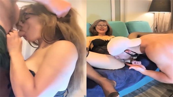 小骚货勾搭老外掏出大屌狂插嘴